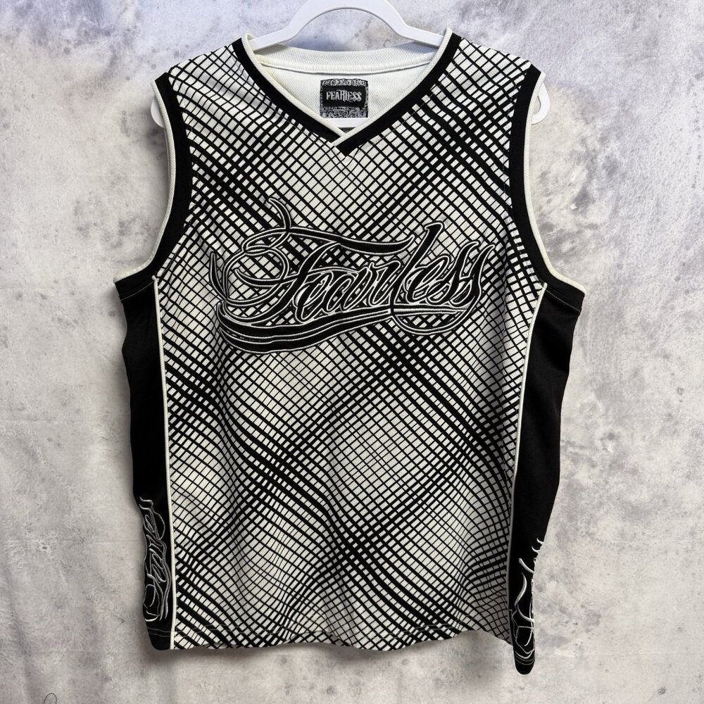 Vintage Y2K Fearless Jersey Mens Large Grunge Streetwear